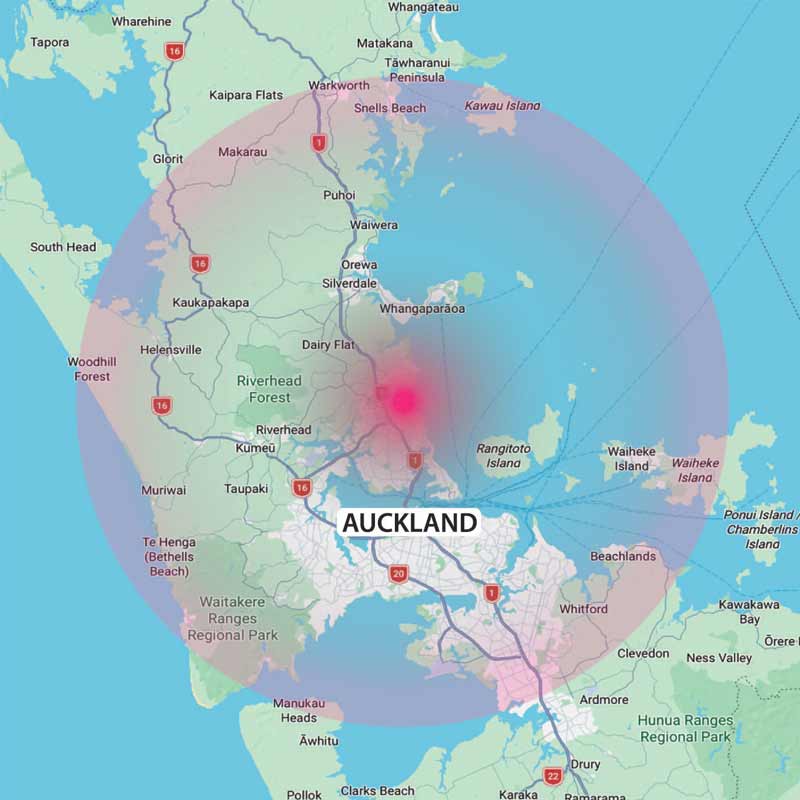 map of auckland