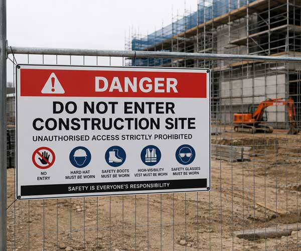 construction safety sign